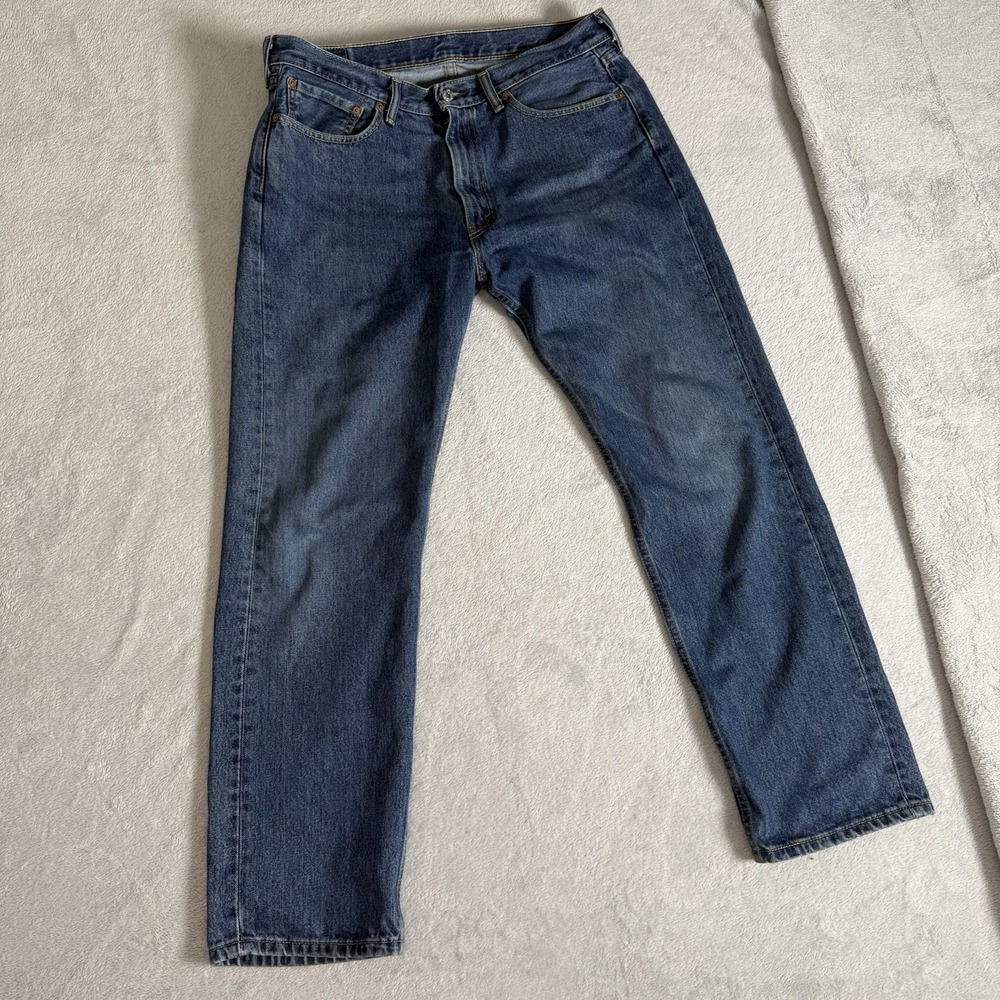 Levi's 505 Men's Jeans 36x32 Blue Denim Straight Leg Medium Wash